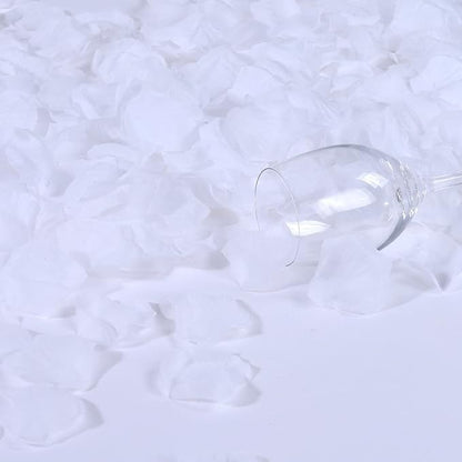 ATFL 2.2'' White Rose Petals Artificial,5000 Pcs White Silk Flower Petals for Weddings,Petalos De Rosas Artificialea para Decoracion