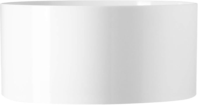 Royal Imports Flower Acrylic Vases Cylinders - Decorative Centerpiece Display for Home or Wedding - Non Breakable Plastic, 8X4 - White