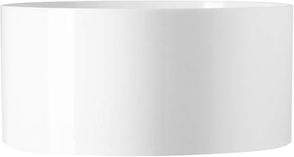 Royal Imports Flower Acrylic Vases Cylinders - Decorative Centerpiece Display for Home or Wedding - Non Breakable Plastic, 8X4 - White