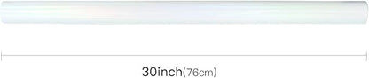 RUSPEPA Rainbow Shine White Metallic Wrapping Paper - 81.5 Sq Ft - Solid Color Paper Perfect for Wedding,Birthday,Christmas,Baby Show - 30 inches x 32.8 feet