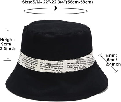 Quanhaigou Bucket Hat for Men Women,Packable Reversible Printed Sun Hats,Fisherman Outdoor Summer Travel Hiking Beach Caps