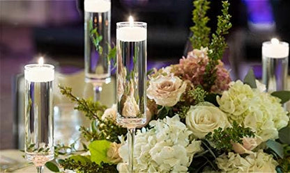 D'light Online Large White Floating Candles 3 Inch Wax Discs for Events, Weddings, Spa, Home Decor, Special Occasions, Cylinder Vases, Centerpieces, Pool and Holidays (Large - 3" (Set of 36), White)