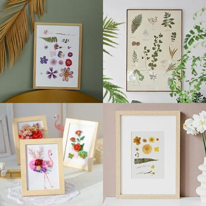 140 PCS Yellow Real Pressed Dried Flowers and Leaves with Butterfly Stickers & Tweezers – Natural Dried Flowers for Resin, Candle, Jewelry, Scrapbooking & DIY Crafts (Yellow 140)