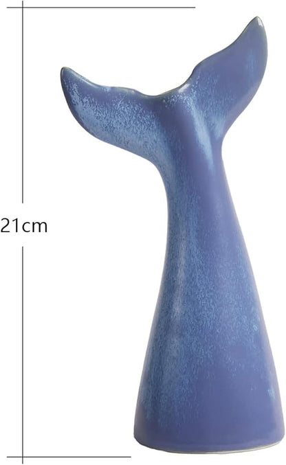SEINHIJO Ceramic Flower Vase Modern Decor Sculpture Table Centerpiece Statue Home Gifts Arts 11inch