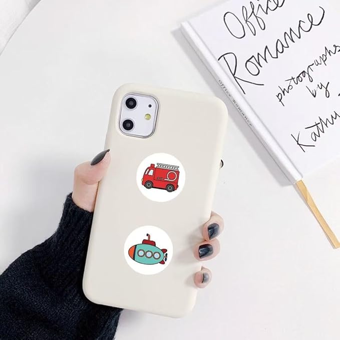 1000 Pcs Truck Car Stickers Bulk.Teacher Reward Stickers for Kids Classroom Boys Girls School,2 Roll 1 Inch Construction Pack Sticker Gift for Party Favors Book Water Bottles Phone Case Laptop