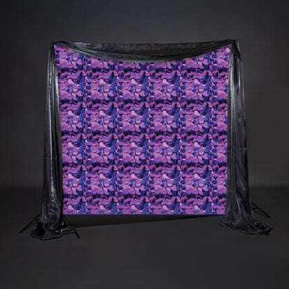Anderson's Purple Metallic Floral Sheeting, 15 Ft. Parade Float Decoration for Trailers, Parties, Weddings, Proms, Photo Backdrops & Events – Shiny Fringe Garland for Indoor/Outdoor Use