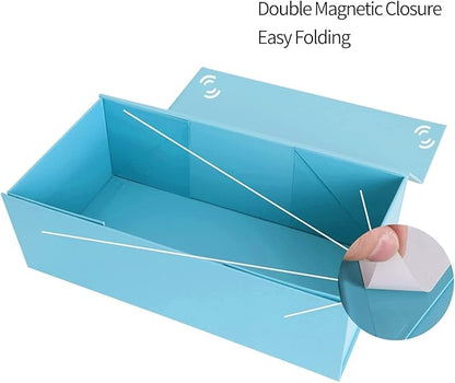 Gift Boxe 10" x 6" x 3" with Magnetic Closure Lid Gift Boxes for Presents,Bridesmaid Gifts Box,Cute Box,Birthday Gift box,Luxury for Gift Packaging, Magnetic Gift Box for Wrapping Gifts (Blue/5PCS)
