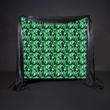 Anderson's Green Metallic Floral Sheeting,15 Ft. Parade Float Decoration for Trailers, Parties, Weddings, Proms, Photo Backdrops & Events – Shiny Fringe Garland for Indoor/Outdoor Use