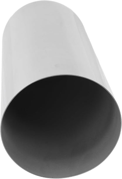 Metal Vase, 304 Stainless Steel Flower Vase for Home Decor Office Wedding, with Shiny Bright Silver Finish, 23x10cm