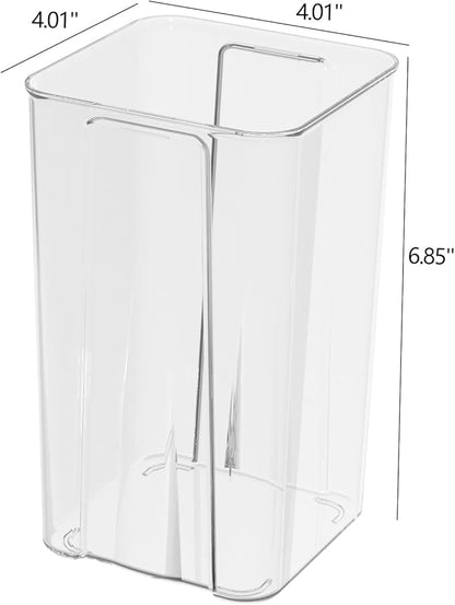 Sadstory Acrylic Small Square Flower Vases, Clear Plastic Table Vases for Centerpieces, 8 Packs
