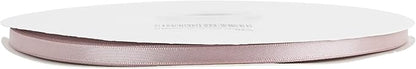 MEEDEE Dusty Rose Ribbon 1/4 Inch Dusty Rose Satin Ribbon Double Face Satin Gift Ribbons Crafts Ribbons for Gift Wrapping, Card Making, 100 Yards