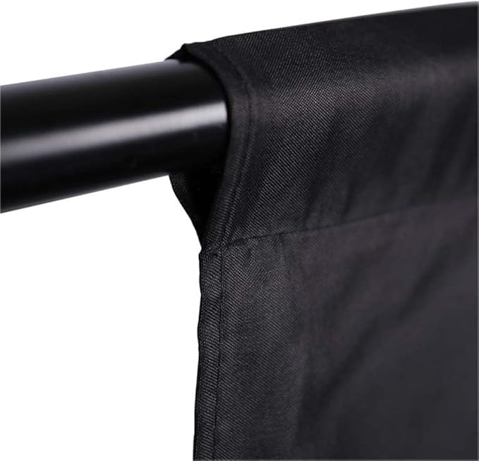 GFCC 8FTX10FT Black Backdrop Background for Photography Photo Booth Backdrop for Photoshoot Background Screen Video Recording Parties Curtain