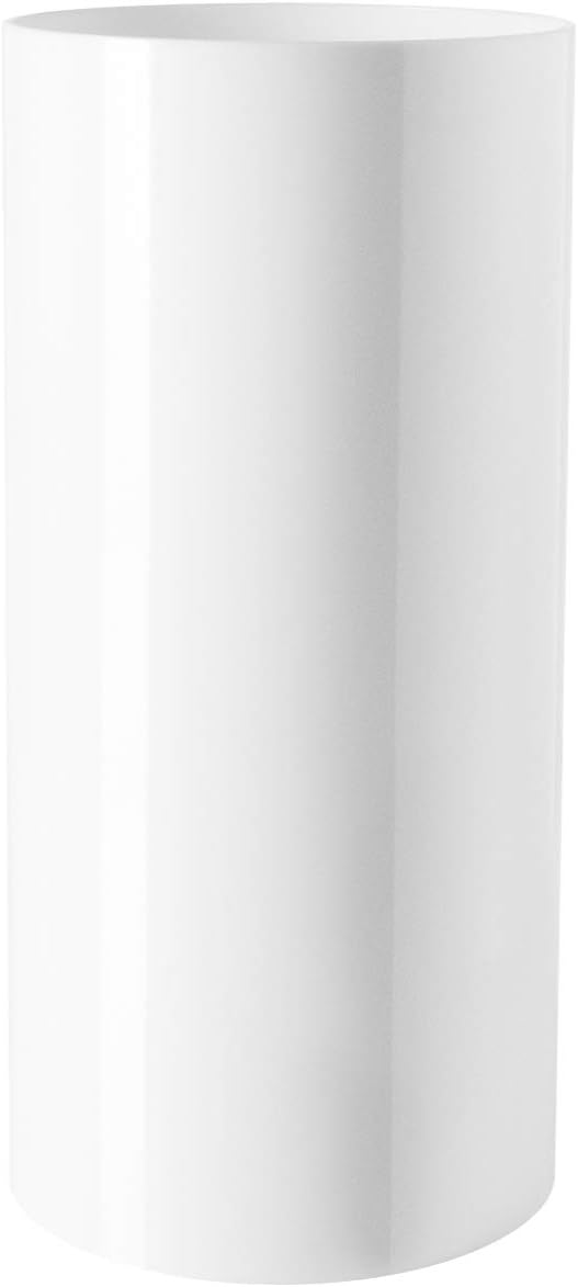 Royal Imports Flower Acrylic Vases Cylinders - Decorative Centerpiece Display for Home or Wedding - Non Breakable Plastic, 5X10 - White