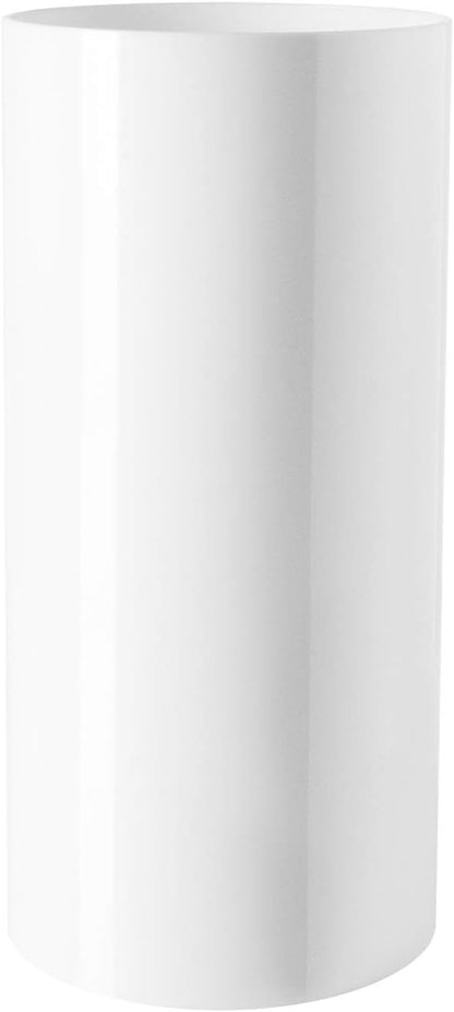 Royal Imports Flower Acrylic Vases Cylinders - Decorative Centerpiece Display for Home or Wedding - Non Breakable Plastic, 5X10 - White