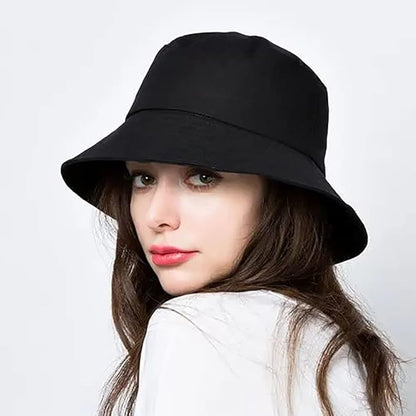 Malaxlx Unisex Bucket Hat Beach Sun Hat Aesthetic Fishing Hat for Men Women Teens, Reversible Double-Side-Wear