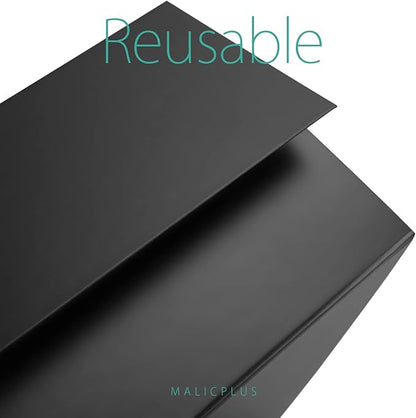 Large Gift Box with Lid 13.5x9x4.1 Inches, Black Groomsman Proposal Gift Box with Magnetic Closure for All Occasion (Matte Black)