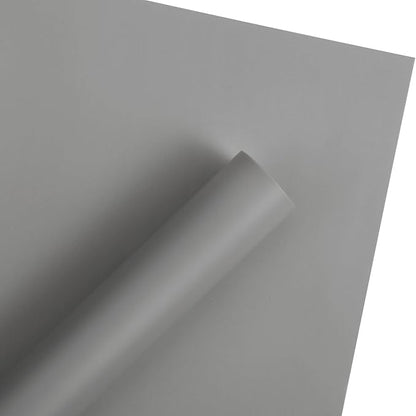 WRAPAHOLIC 20 Sheets Flower Wrapping Paper - 22.4 x 22.4 inch Pure Light Grey Water-Resistant Floral Bouquet Wrapping Paper, Florist Supplies Packaging for Wedding Birthday Gift DIY