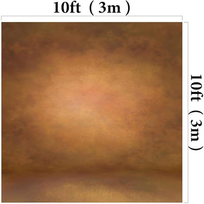 Kate 10×10ft Abstract Brown Photo Backdrop Old Master Texture Background Portrait Photography Backdrops for Photographer Head Shots Microfiber