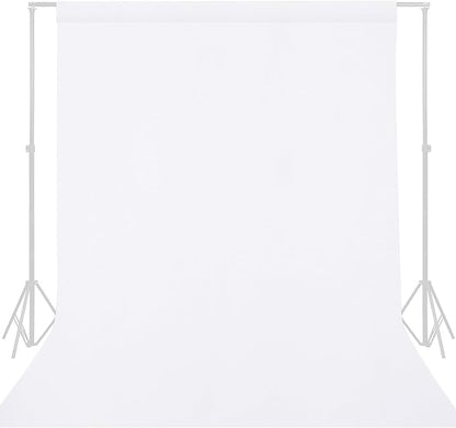 GFCC White Backdrop - 5FTX7FT White Photo Backdrop for Photoshoot Background for Photography Screen Video Recording Picture Background