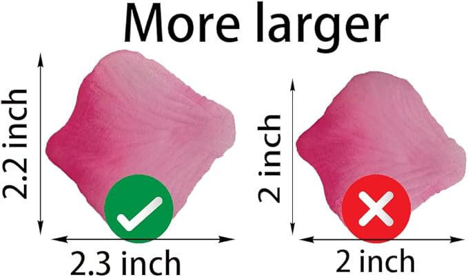 1500 PCS Separated Artificial Gradient Pink Rose Petals for Romantic Night for her set,Faux Gradient Pink Flower Petals for Flower Girl Weddings Valentine Day Party Romantic Decoration(Ready-to-use)