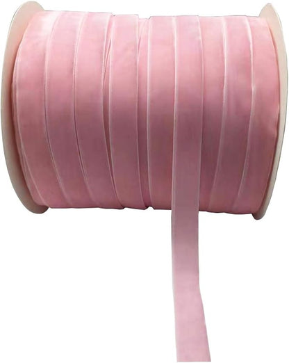 10 Yards Velvet Ribbon Spool (Pink, 5/8")