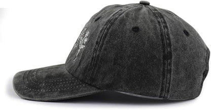 Garden Hats for Women, Adjustable Cotton Embroidered Gardening Baseball Cap