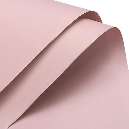 MECCANIXITY 10 Pcs Flower Wrapping Paper 22.8x22.8 Inch Waterproof Florists Wrapping Paper for Florist Bouquet Supplies, DIY Crafts, Gift/Gift Box Packaging Gray Pink