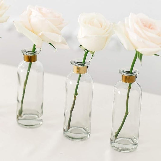 Weddingstar Glass Bottle Flower Vase - Round