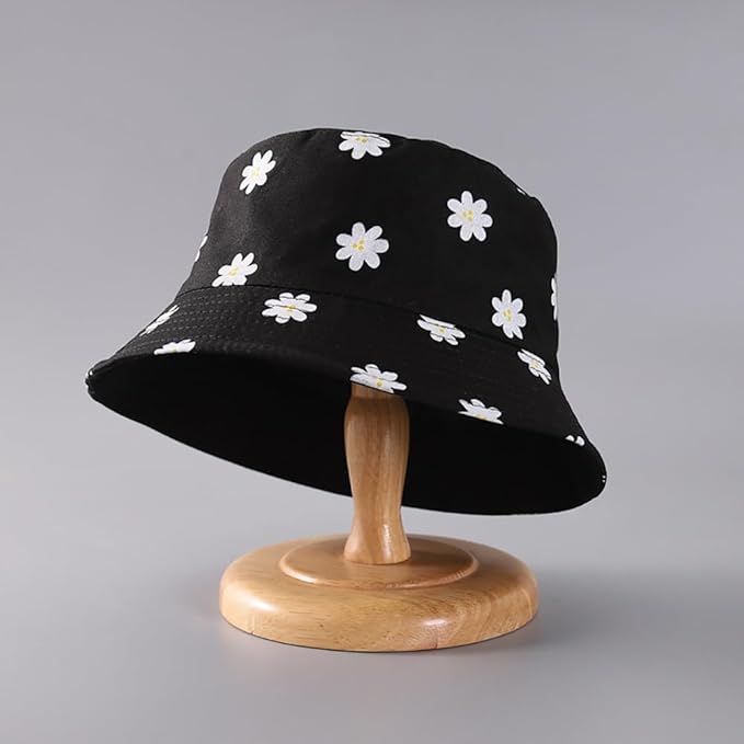 Malaxlx Unisex Bucket Hat Beach Sun Hat Aesthetic Fishing Hat for Men Women Teens, Reversible Double-Side-Wear