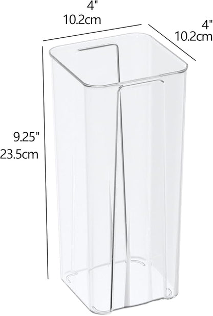 Rosebloom Clear Plastic Vases, Acrylic Flower Vase for Desktop Decoration, 6 Packs