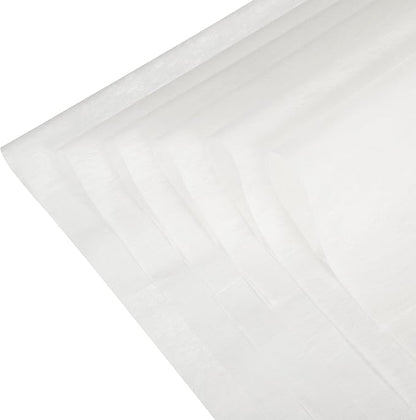 YELARXI Flower Wrapping Paper, Cotton Wrapping Flower Paper, Non-Woven Waterproof Floral Bouquet Wraps - Fitting for (Florist Supplies/Gift) 22 x 22 Inch & 20 Pack & White