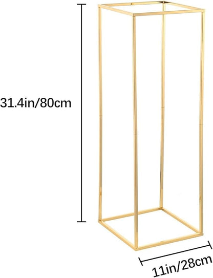 Gold Wedding Flower Stand,Metal Flower Vase,Wedding Centerpieces for Tables Home Birthday Party Event Decoration(10pcs 31.5inch)