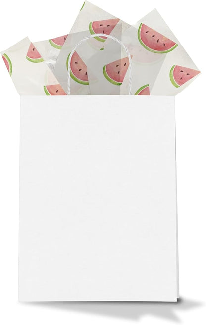 Pro Supply Global Watermelon Printed Tissue Paper for Gift Bags or Boxes and Wrapping - Summer Bulk Decorative Art Tissue Paper for Packaging and Gifting | 24 Sheets 20" x 30"