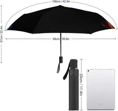 Fashion 3 Fold Sunny Rain Sunscreen Umbrella Portable Automatic Umbrella