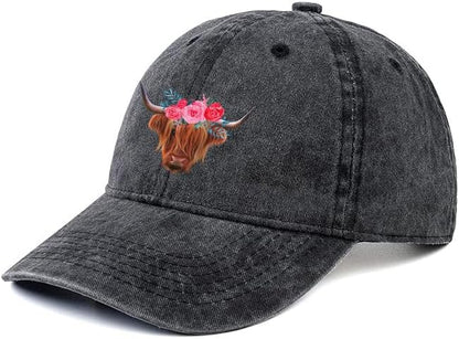 Negi Retro Baseball Cap Denim Hat for Women Female Washed Distressed Adjustable Dad Hats Unconstructed Cotton