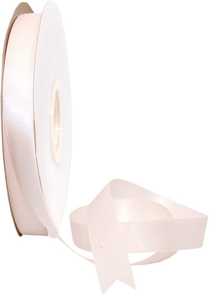 Morex Ribbon Double Face Satin Ribbon 3/8" X 50 YD Sideshow Rose Ribbon for Gift Wrapping, Birthday Gift Cards, Satin Dress for Women, Silk Ribbons for Crafts, Wedding Gifts for Couple