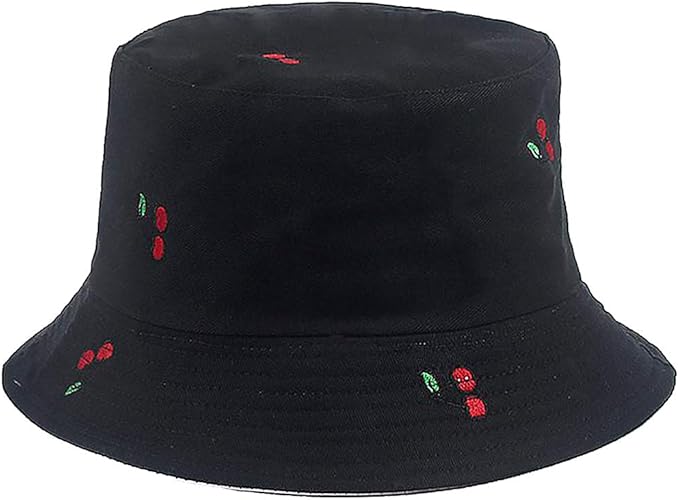 XYIYI Cute Bucket Hat Beach Fisherman Hats for Women, Reversible Double-Side-Wear