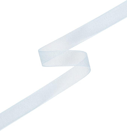 3/8 Inch Copen Shimmer Sheer Organza Ribbon Sheer Chiffon Ribbon 50 Yards-Roll Multiple Colors Available for Gift Wrapping Wedding Events Christmas Décor