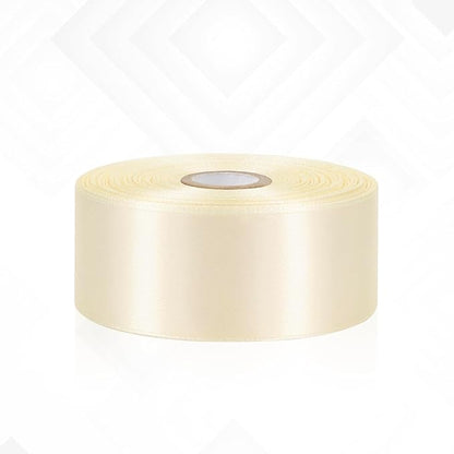 Ivory Ribbon 1-1/2 Inch 30 Yards, Cream Satin Ribbon for Gift Wrapping, Flower Bouquet, Crafts, Baby Shower, Christmas, Wedding and Bow Making
