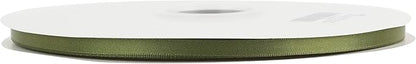 MEEDEE Moss Green 1/4 Inc Ribbon Spring Moss Satin Double Face Satin Ribbons Green Wedding Ribbons for Gift Wrapping Hair Ribbon for Card Making Green Favor Decor Crafts, 100 Yards