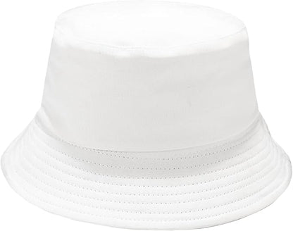 Malaxlx Unisex Bucket Hat Beach Sun Hat Aesthetic Fishing Hat for Men Women Teens, Reversible Double-Side-Wear