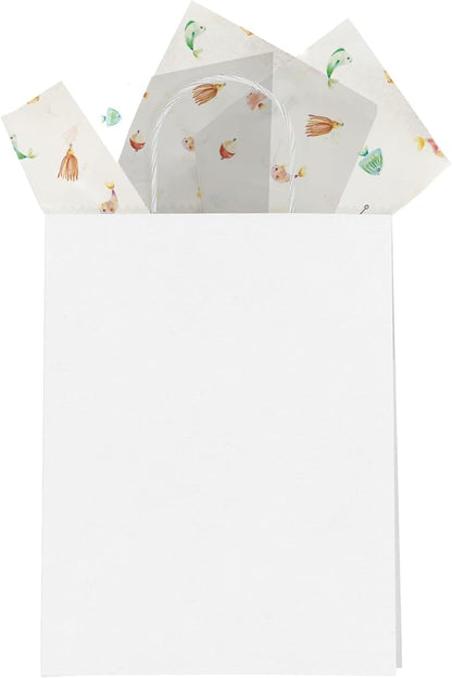 Pro Supply Global Fishing Printed Tissue Paper for Birthday Party Gift Bags or Boxes and Wrapping - Bulk Decorative Art Tissue Paper for Packaging and Gifting | 24 Sheets 20" x 30"