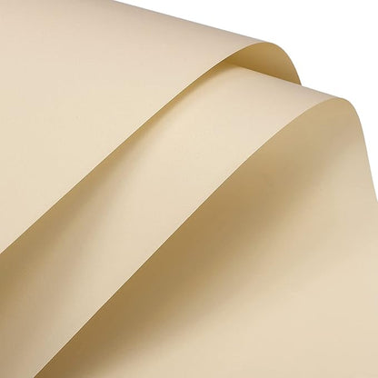 MECCANIXITY 10 Pcs Flower Wrapping Paper 22.8x22.8 Inch Waterproof Florists Wrapping Paper for Florist Bouquet Supplies, DIY Crafts, Gift/Gift Box Packaging Khaki