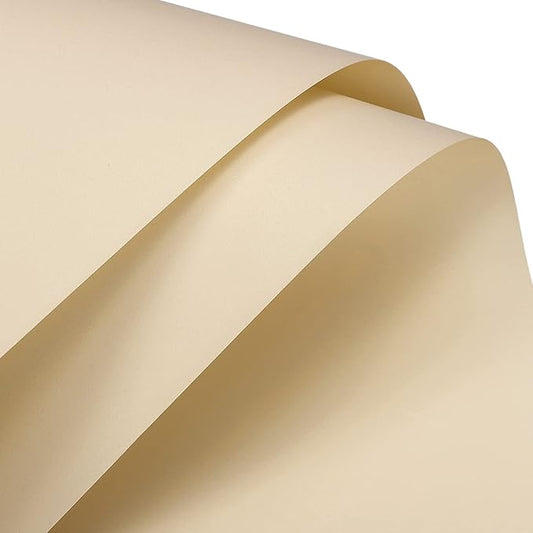 MECCANIXITY 20 Pcs Flower Wrapping Paper 22.8x22.8 Inch Waterproof Florists Wrapping Paper for Florist Bouquet Supplies, DIY Crafts, Gift/Gift Box Packaging Khaki