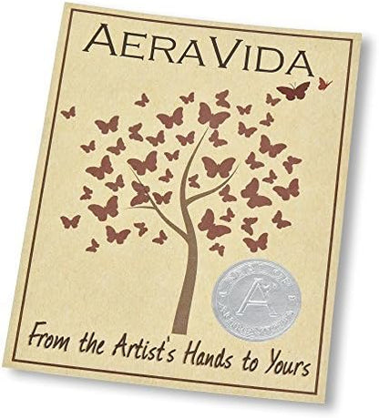 AeraVida Rustic Elegance Small Round Hand-Carved Wooden Flower Vase | Mango Tree Wood Kitchen Decor | Handmade Vase | Handmade Home Office Table Vase