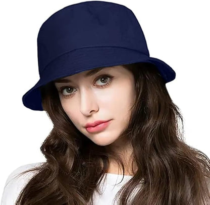 Malaxlx Unisex Bucket Hat Beach Sun Hat Aesthetic Fishing Hat for Men Women Teens, Reversible Double-Side-Wear