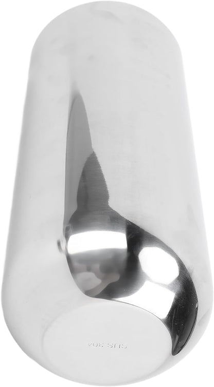 Metal Vase, 304 Stainless Steel Flower Vase for Home Decor Office Wedding, with Shiny Bright Silver Finish, 23x10cm