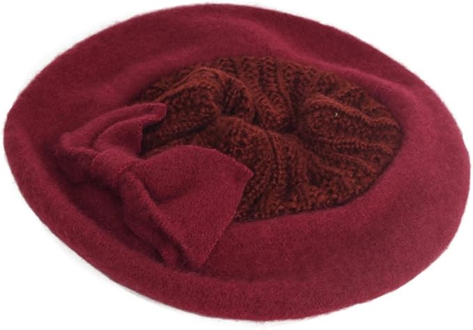 VECRY Women's 100% Wool Bucket Hat Felt Cloche Beret Dress Winter Beanie Hats