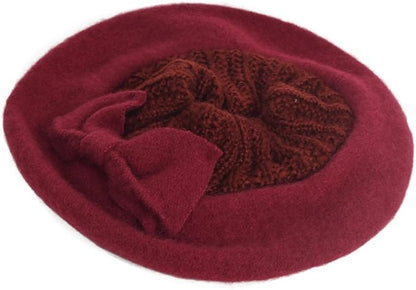 VECRY Women's 100% Wool Bucket Hat Felt Cloche Beret Dress Winter Beanie Hats