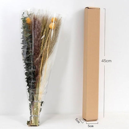 100PCS Air Dried Pampas Grass 6kind Mix Bouquet. Eternal Flower. for Wedding. Party,Photo Props Decor. Boho Dried Floral Arrangement Centerpiece